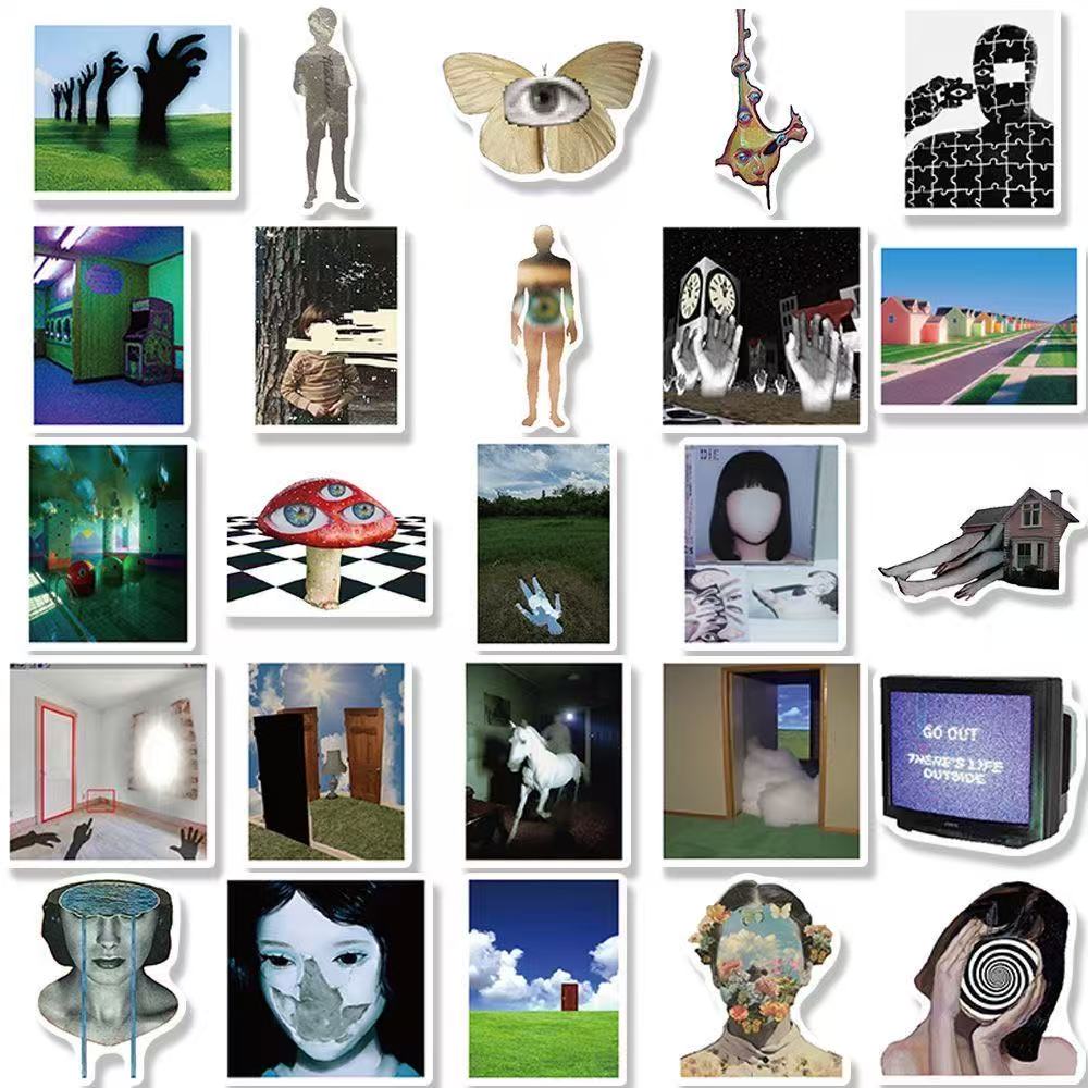 Dreamcore Space Art Stickers – 50pcs