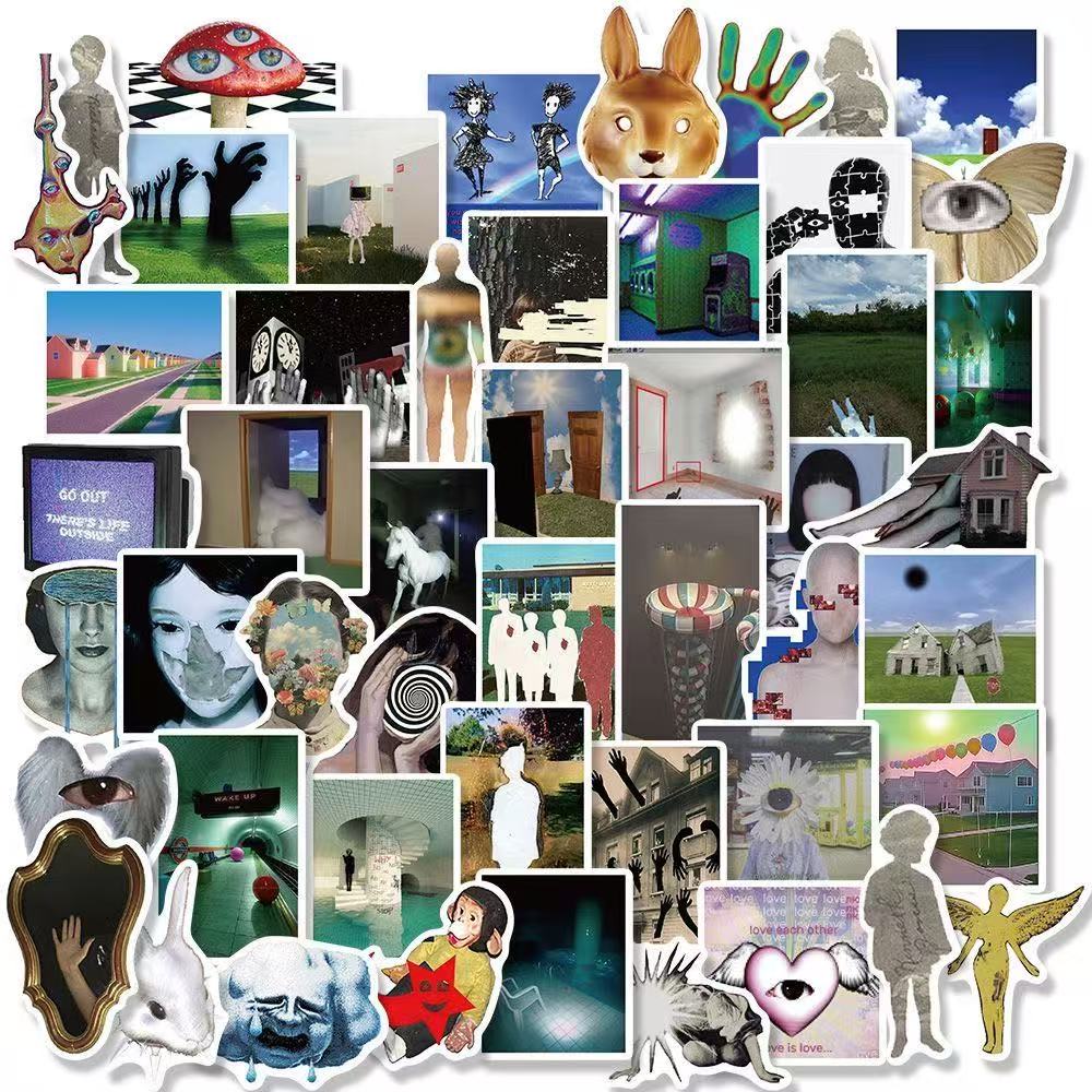 Dreamcore Space Art Stickers – 50pcs