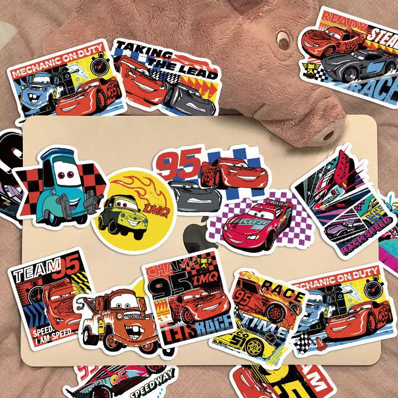 Cartoon Vehicle Stickers – 50pcs