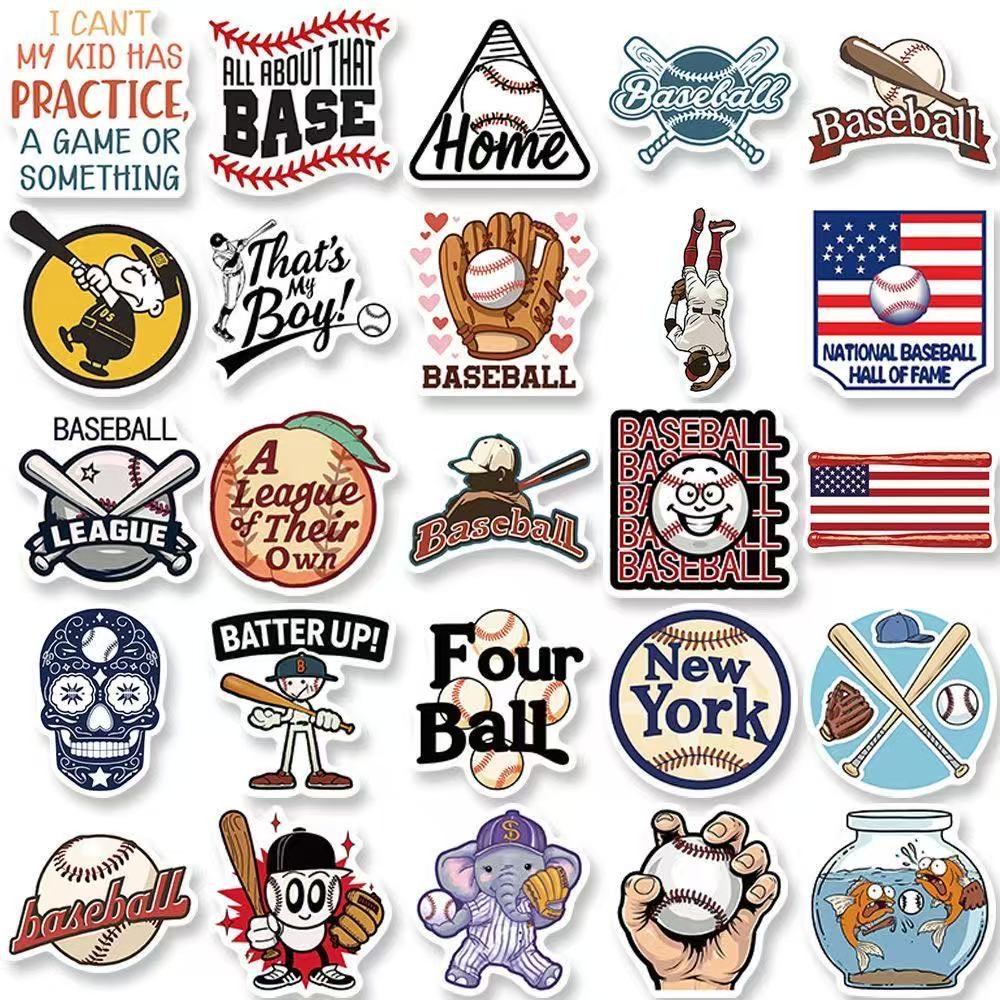 Baseball Graffiti Stickers – 50pcs
