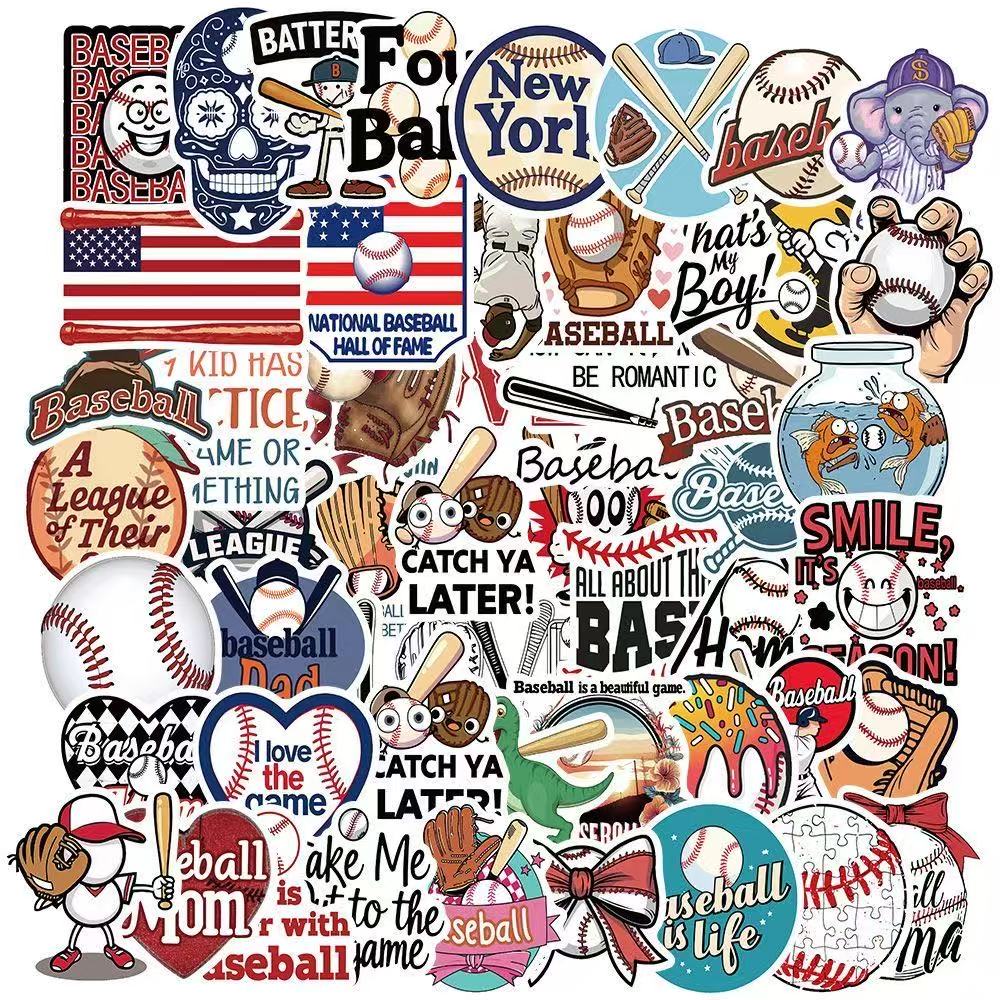 Baseball Graffiti Stickers – 50pcs