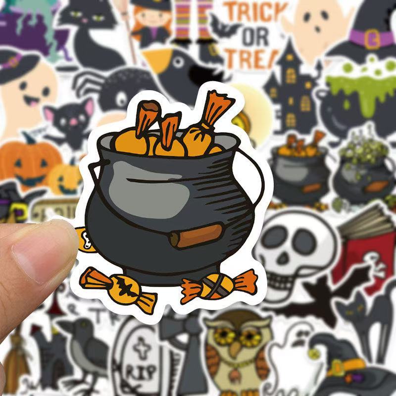 Halloween Carnival Stickers – 50pcs