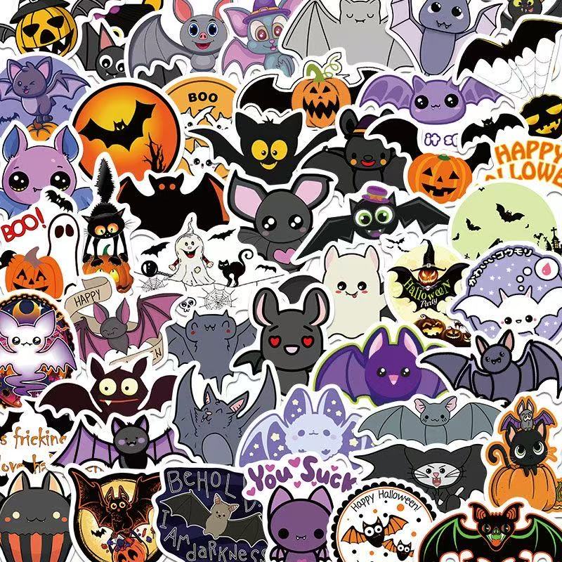 Halloween Carnival Stickers – 50pcs