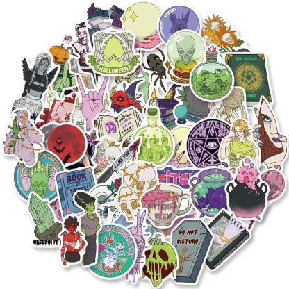 Halloween Creative Stickers – 50pcs