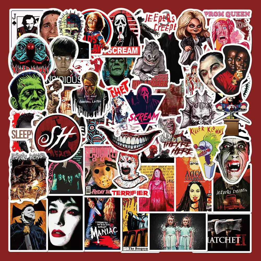 Horror Icon Stickers – 50pcs