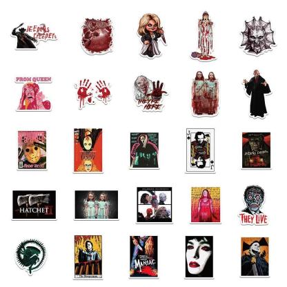 Horror Icon Stickers – 50pcs