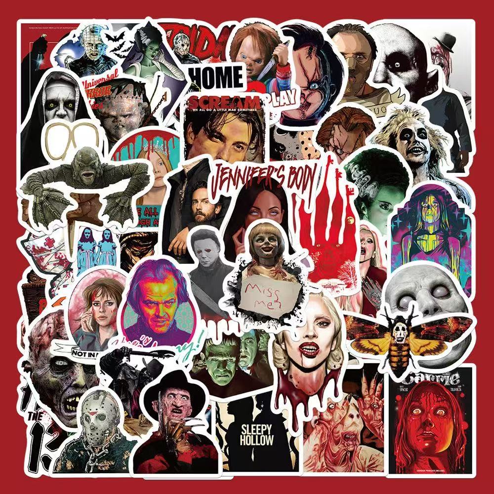 Horror Icon Stickers – 50pcs