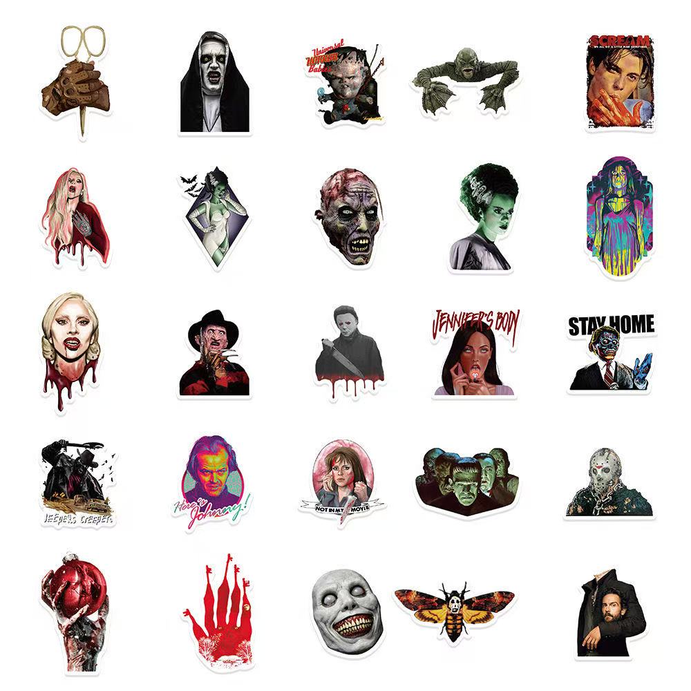 Horror Icon Stickers – 50pcs