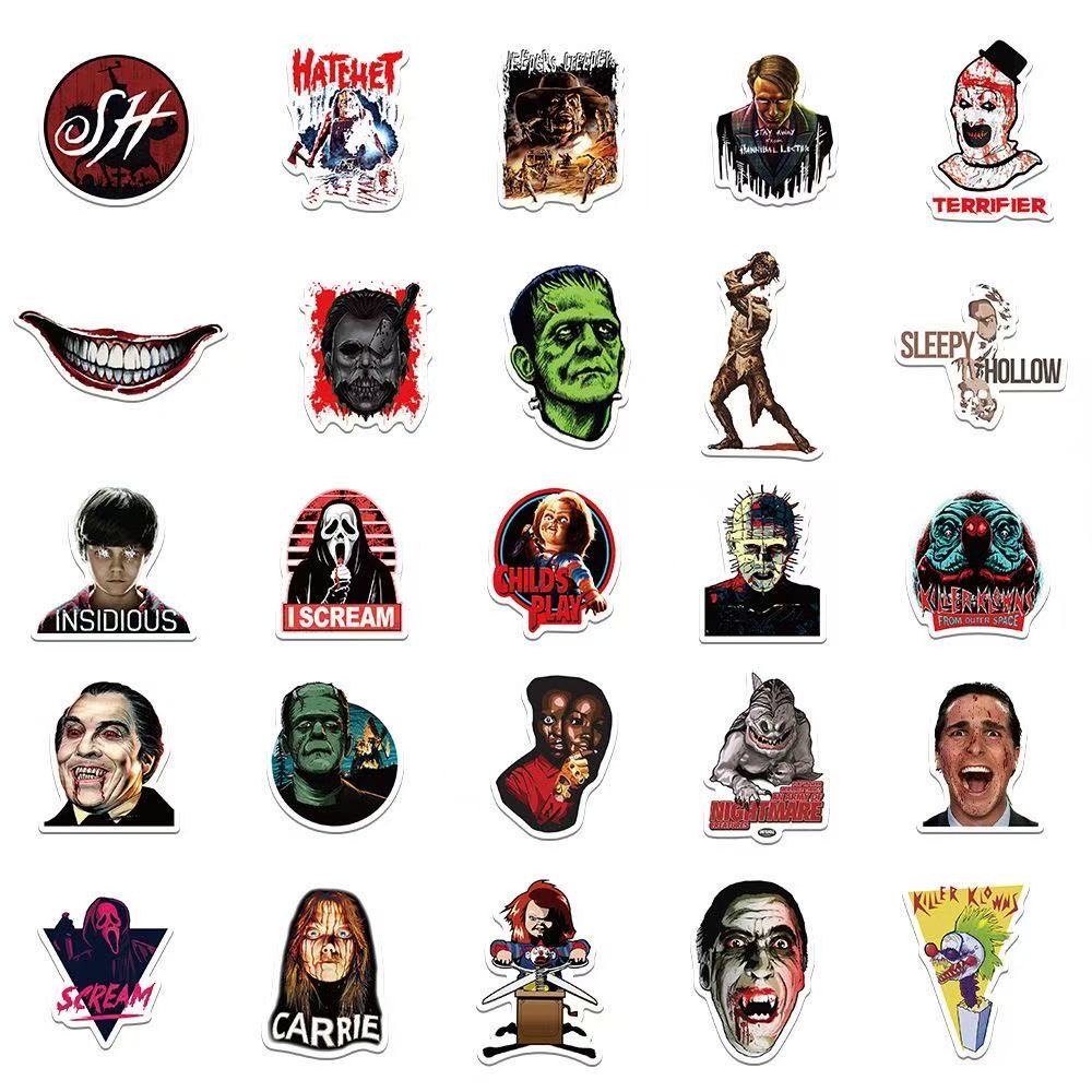 Horror Icon Stickers – 50pcs