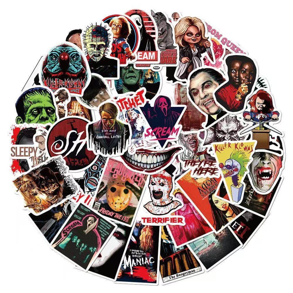 Horror Icon Stickers – 50pcs