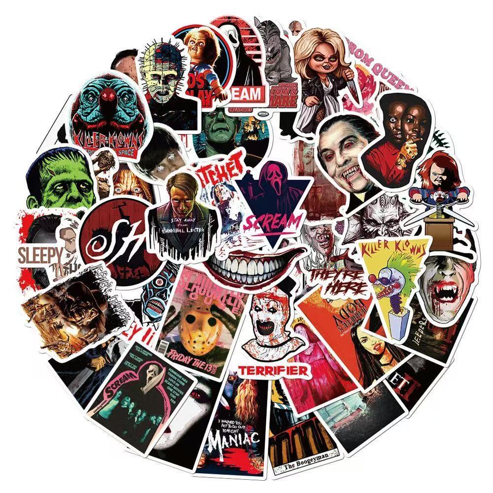 Horror Icon Stickers – 50pcs