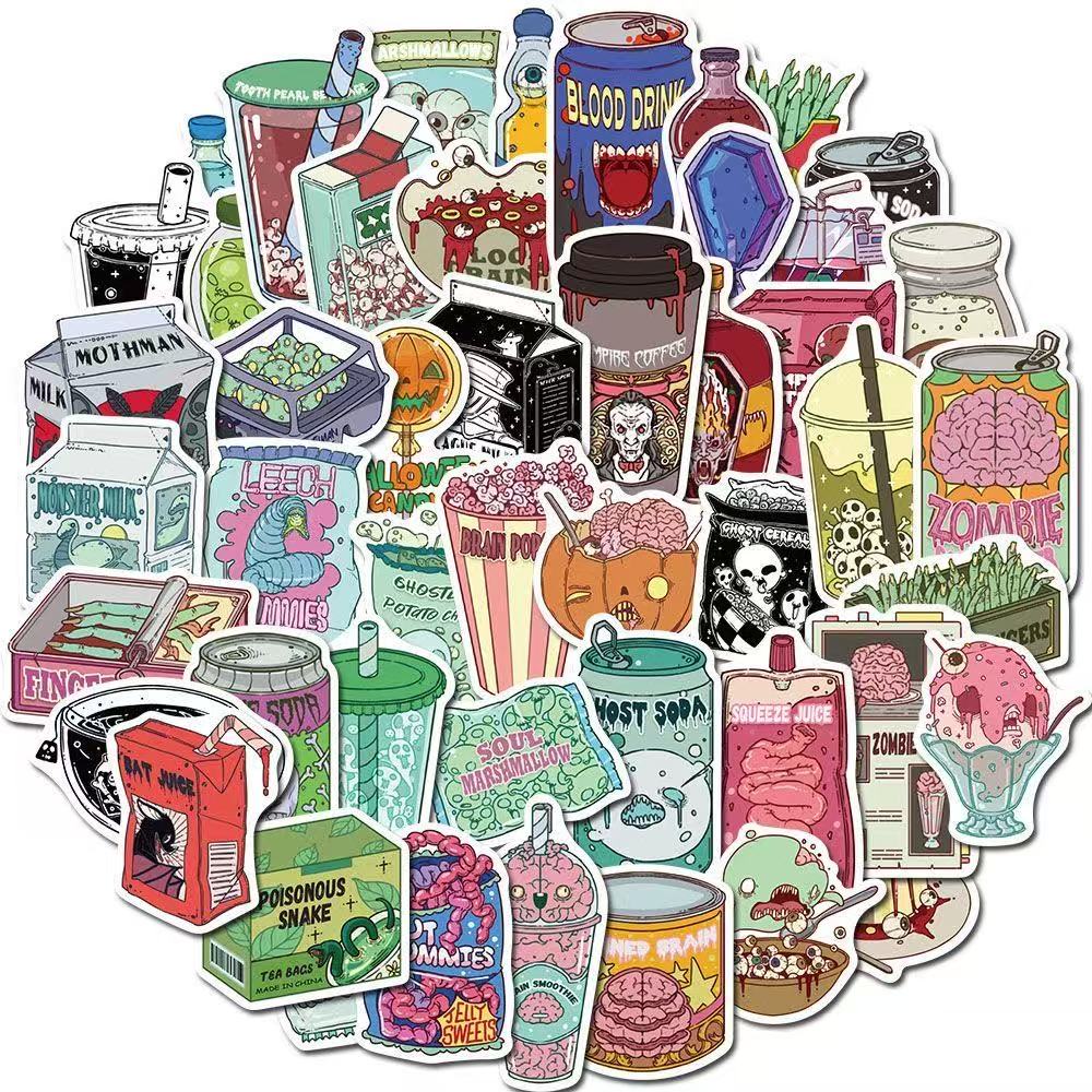 Scary Treat Stickers – 50pcs