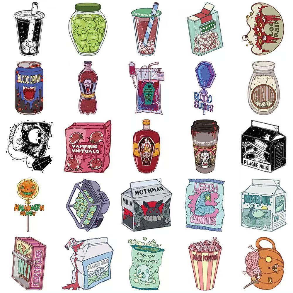 Scary Treat Stickers – 50pcs