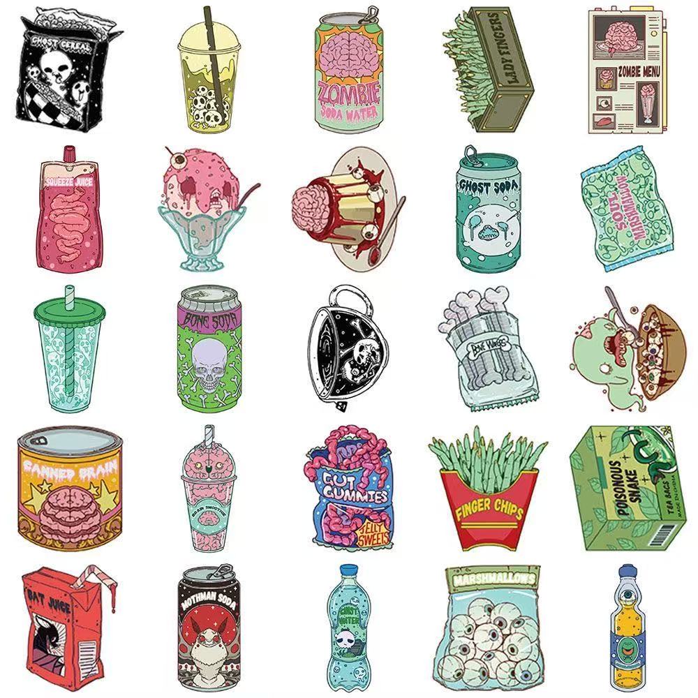 Scary Treat Stickers – 50pcs