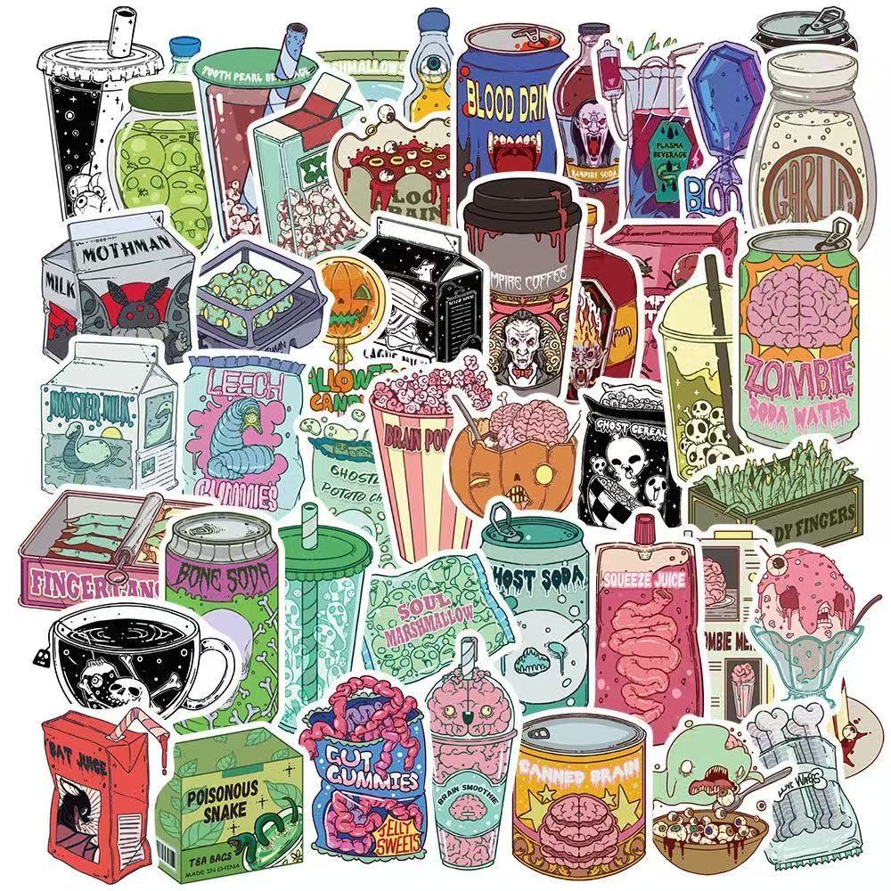 Scary Treat Stickers – 50pcs
