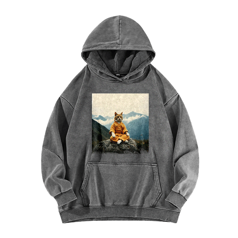Zen Whisker Sage Washed Hoodie