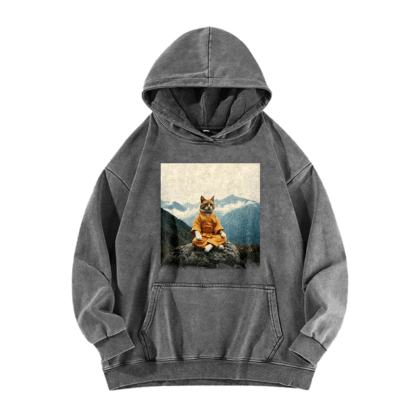 Zen Whisker Sage Washed Hoodie