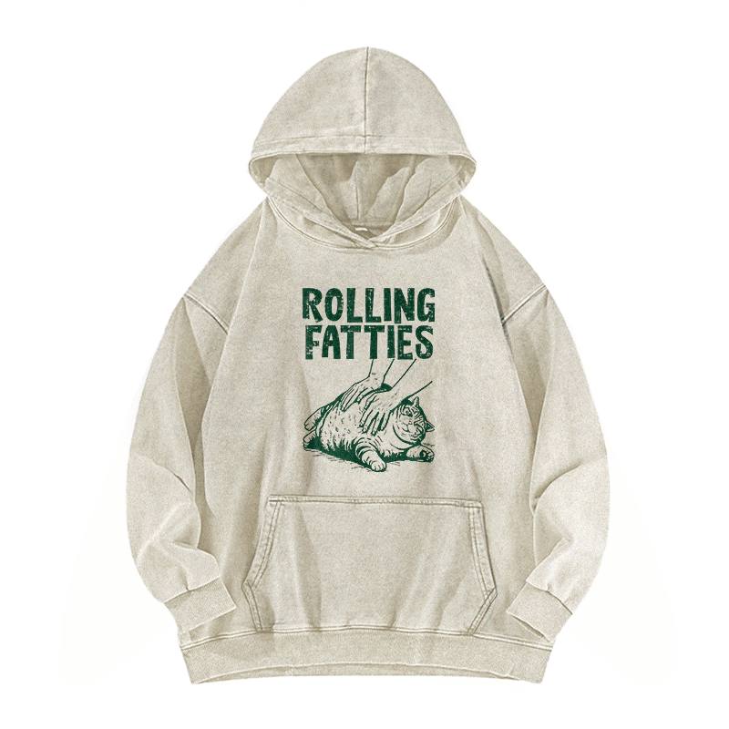 Rolling Fatties Washed Hoodie