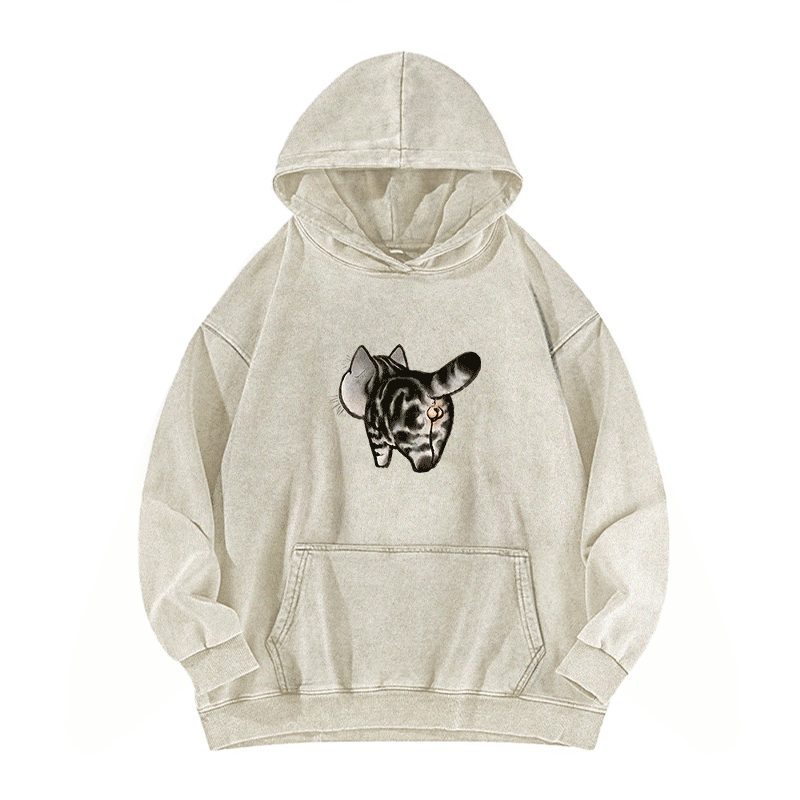 Tail of Curiosity Washed Hoodie