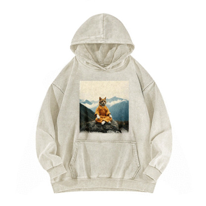 Zen Whisker Sage Washed Hoodie