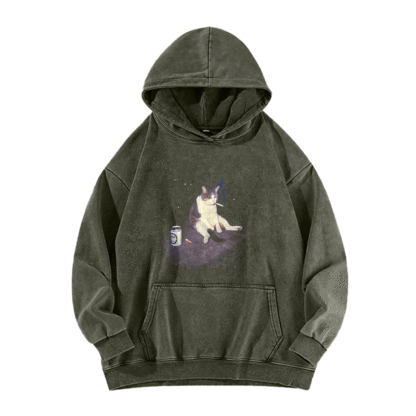 Feline After Hours Washed Hoodie