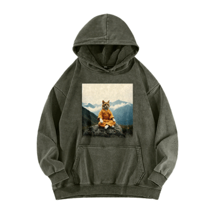 Zen Whisker Sage Washed Hoodie