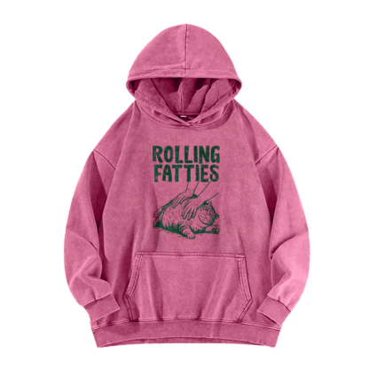 Rolling Fatties Washed Hoodie