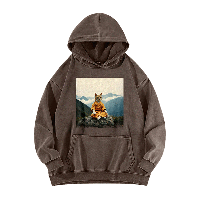 Zen Whisker Sage Washed Hoodie