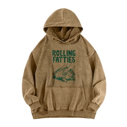 Rolling Fatties Washed Hoodie