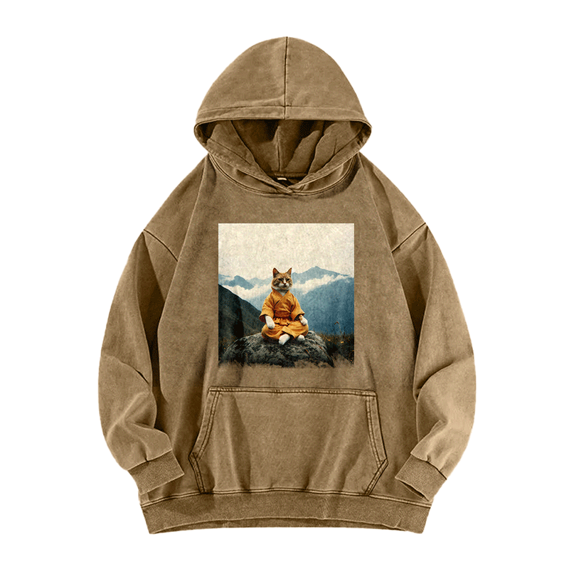 Zen Whisker Sage Washed Hoodie
