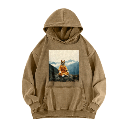 Zen Whisker Sage Washed Hoodie