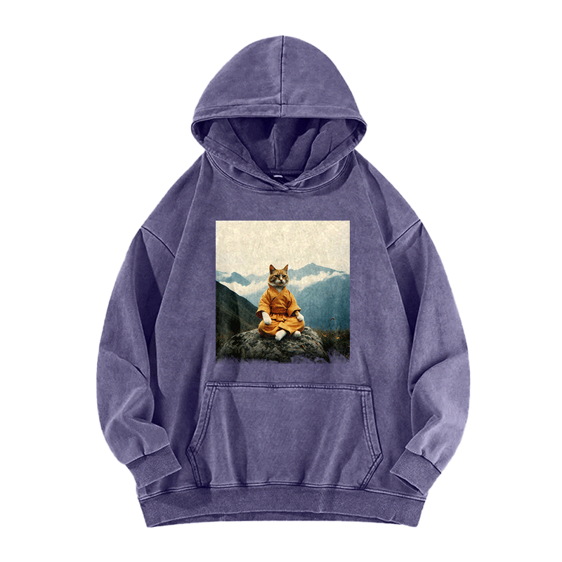 Zen Whisker Sage Washed Hoodie