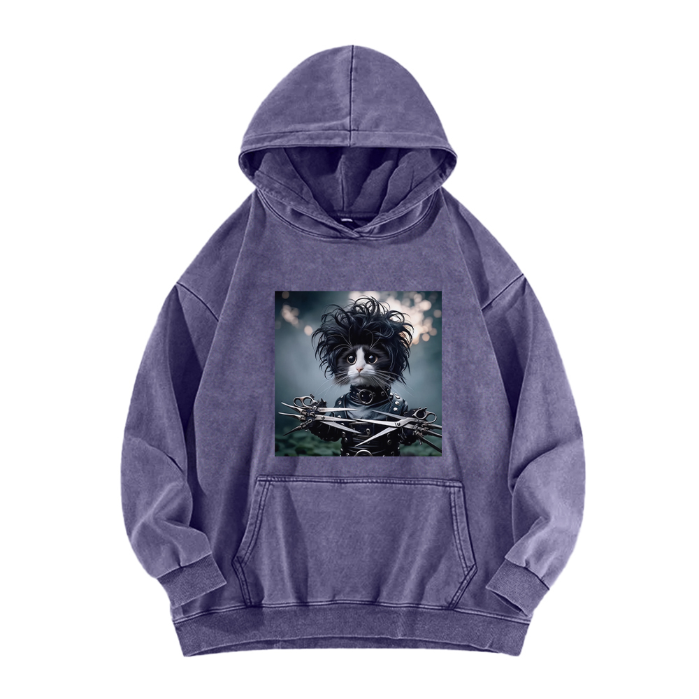 Edward the Cat Barber Washed Hoodie