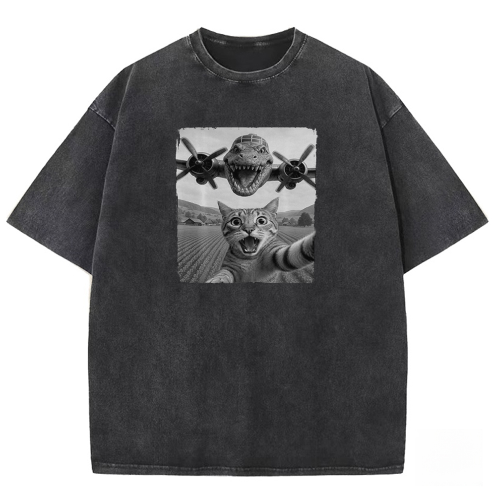 Prehistoric Pursuit Washed T-shirt