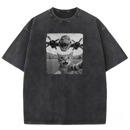 Prehistoric Pursuit Washed T-shirt