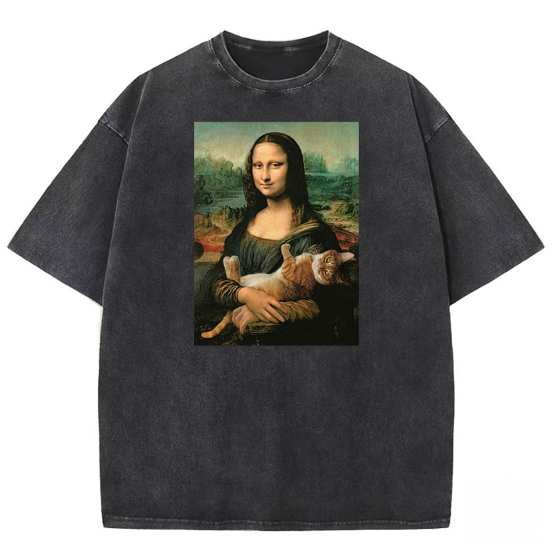 Da Vinci's Muse Washed T-shirt
