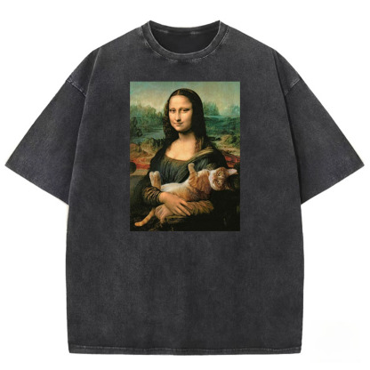 Da Vinci's Muse Washed T-shirt
