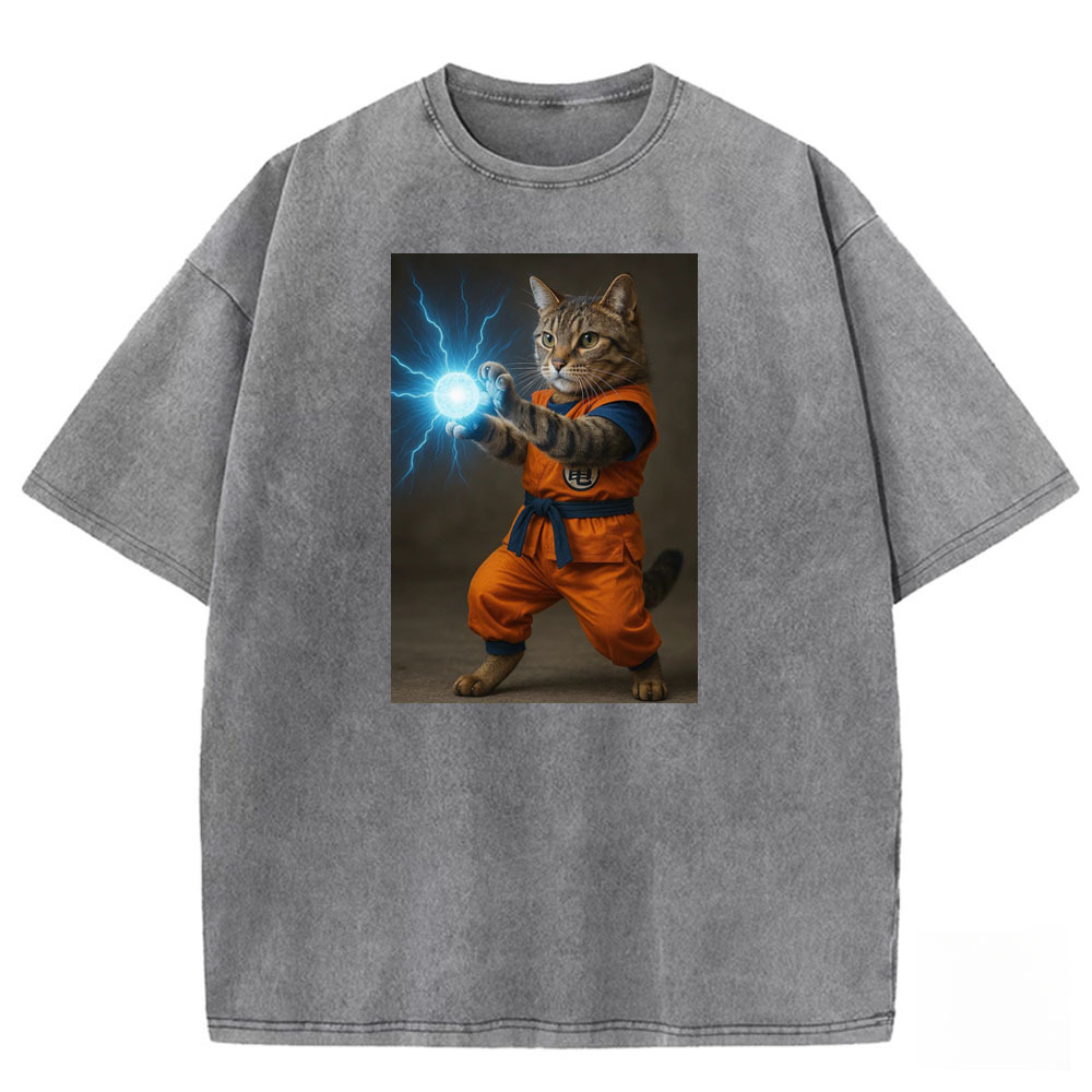 Ki Blast Kitten Washed T-shirt