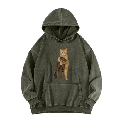Velvet Cat Embrace Washed Hoodie
