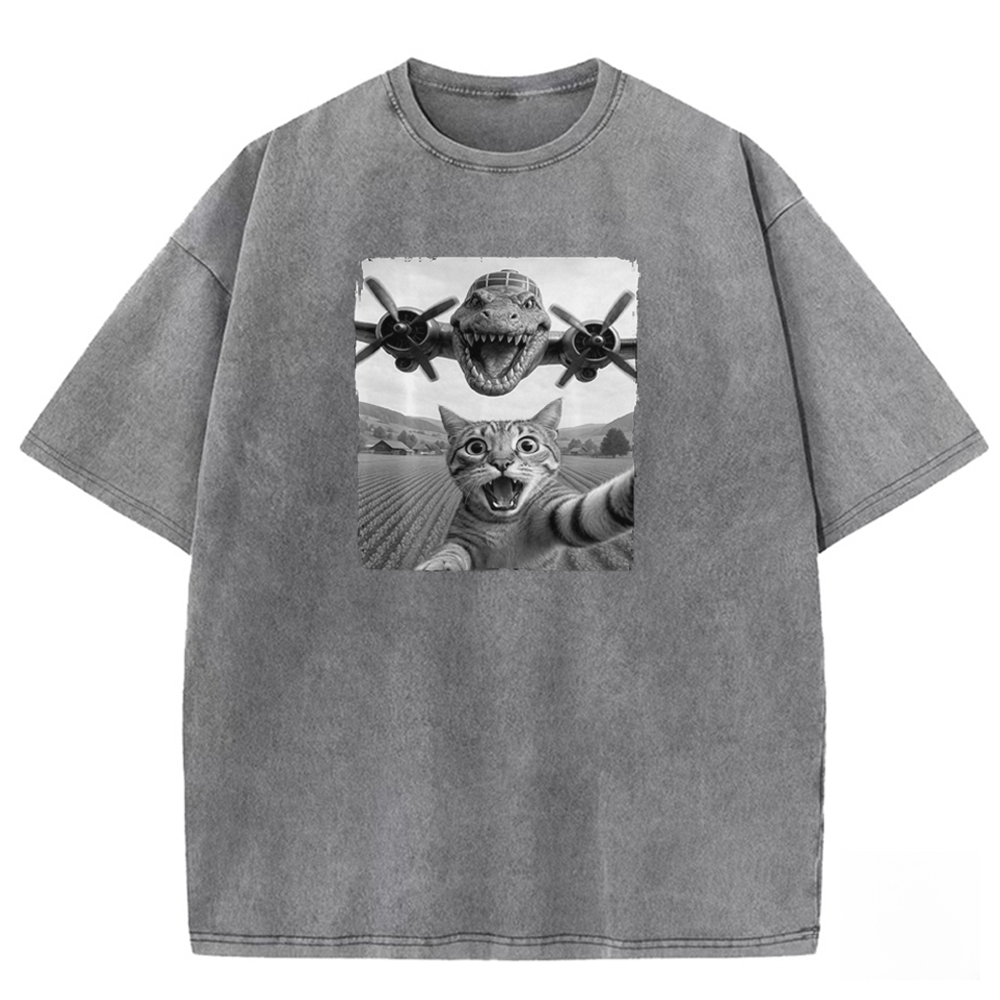 Prehistoric Pursuit Washed T-shirt