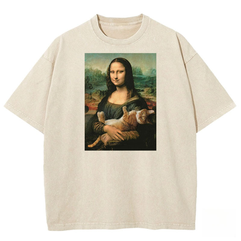 Da Vinci's Muse Washed T-shirt