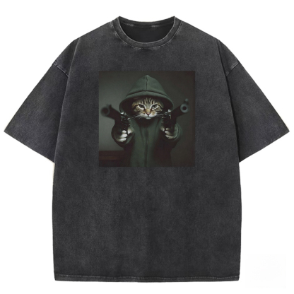 Camouflage Commander Washed T-shirt