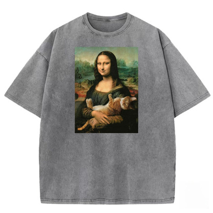Da Vinci's Muse Washed T-shirt