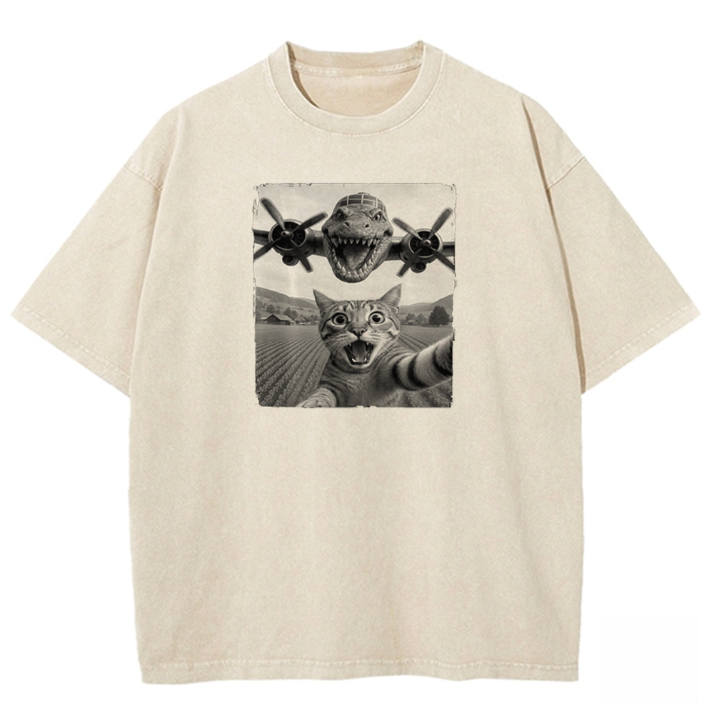 Prehistoric Pursuit Washed T-shirt