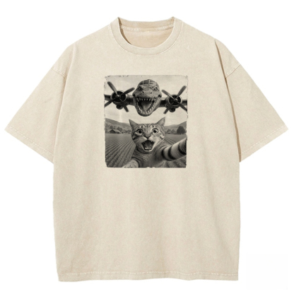 Prehistoric Pursuit Washed T-shirt