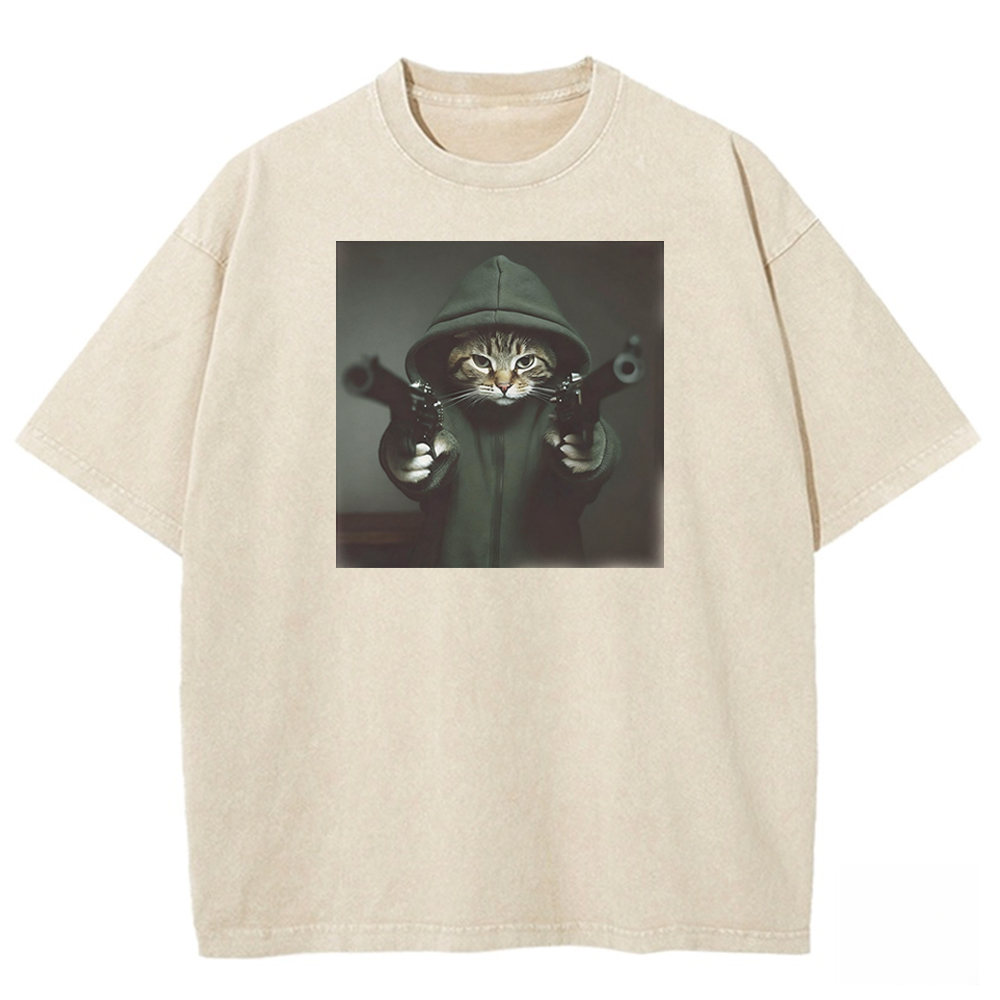 Camouflage Commander Washed T-shirt