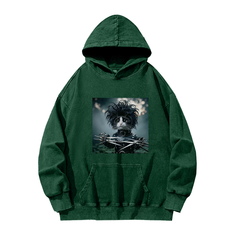Edward the Cat Barber Washed Hoodie