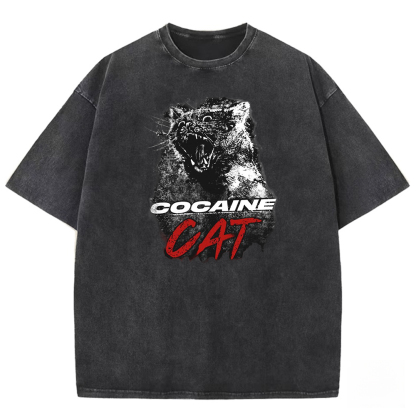Feline Frenzy Washed T-shirt