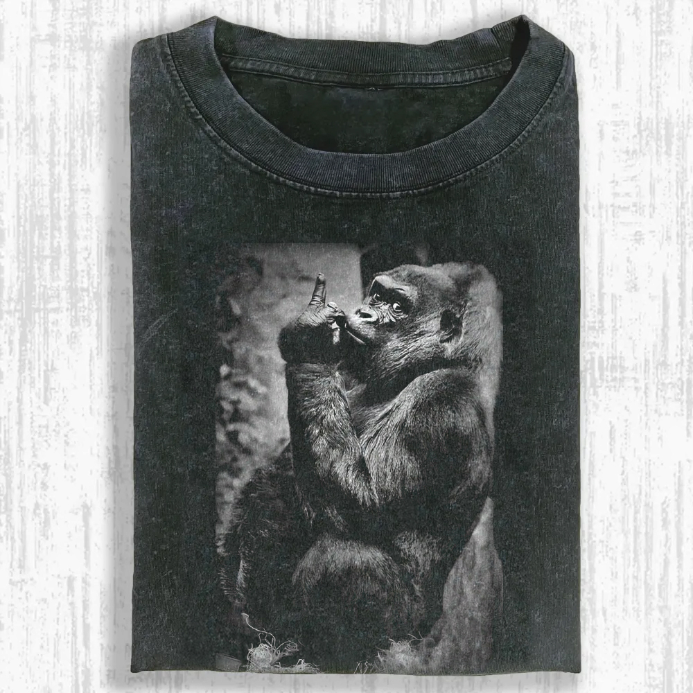 Primates Ponder Washed T-shirt