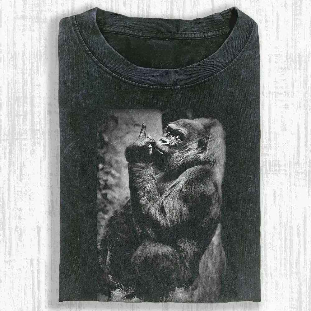 Primates Ponder Washed T-shirt